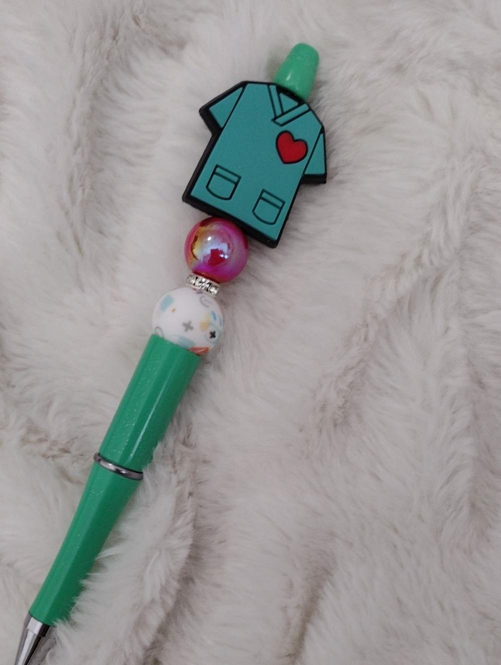 Green Nurse Scrub Decorative Pen
